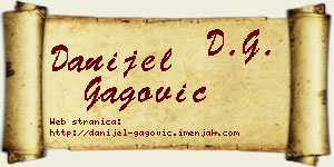 Danijel Gagović vizit kartica